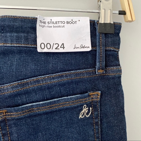 Sam Edelman Jenae The Stiletto Boot Women's Jeans - Picture 6 of 12